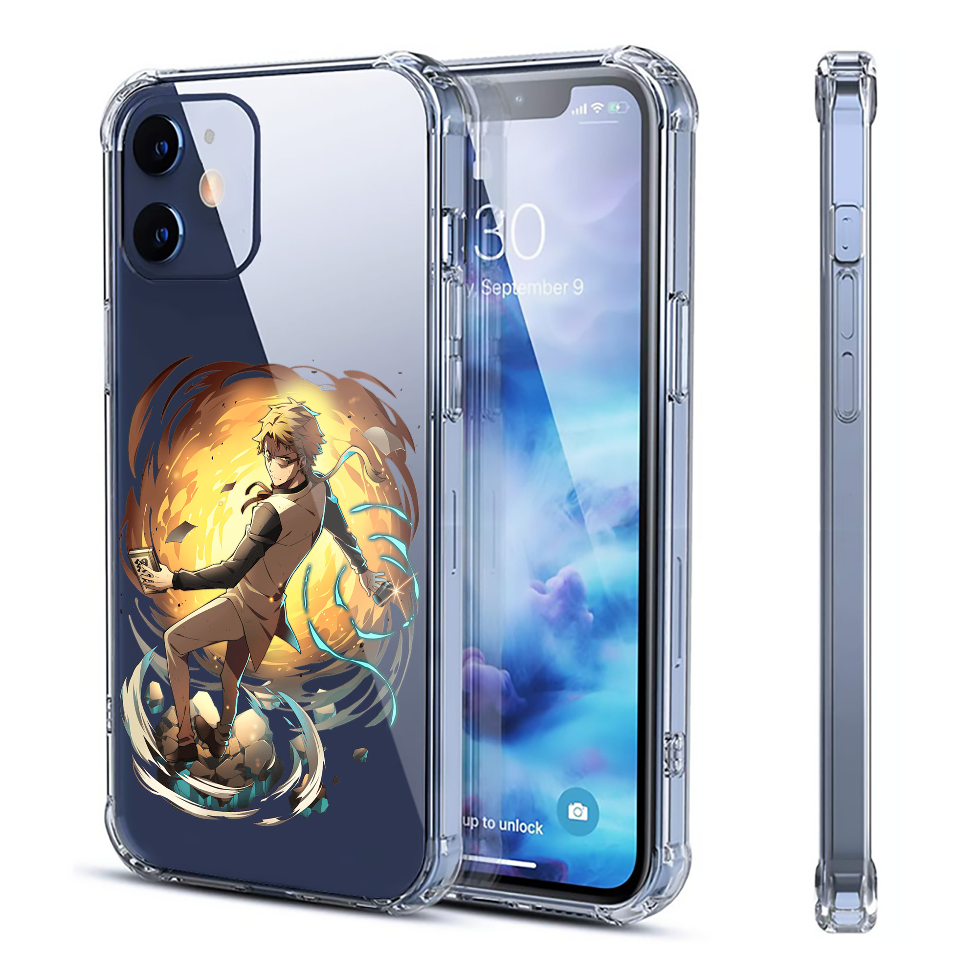 （画像用） 文豪ストレイドッグス Bungo Stray Dogs 【iPhone 12シリーズ対応】透明スマホケース（クリアソフトケース）